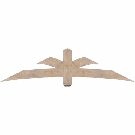 Ekena Millwork Davenport Smooth Timber Gable Bracket, Douglas Fir, 84"W x 21"H x 3 1/2"D x 5 1/2"F, 6/12 Pitch GBW084X21X0406DAV00SDF